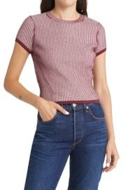 rag bone Womens Alexis Rib Knit Top at Nordstrom