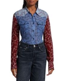 rag bone Wyatt Patchwork Floral Shirt on SALE at Saks Off 5th