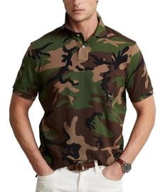 ralph lauren Classic-Fit Camo Mesh Short-Sleeve Polo Shirt at Dillards