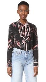 re named Floral Tie Neck Blouse at Shopbop