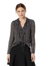 rebecca Taylor  Long Sleeve Silk Top at Amazon