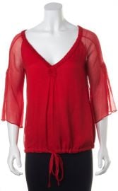 WornOnTV: D’Andra’s red pleated neck sheer top on The Real Housewives ...