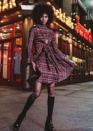 red tie waist mini dress by Marrisa Wilson at Marrisa Wilson