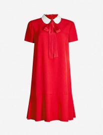 red valentino crepe dress at Selfridges