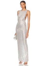 retrofete Asha Sequin Dress in White Silver FWRD at FWRD