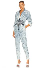 retrofete Eti Jumpsuit in Light Blue Acid   FWRD at Forward