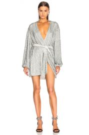 retrofete Gabrielle Robe Dress in Silver Sequin   FWRD at Forward