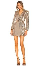 retrofete Joan Dress in Gold at Revolve