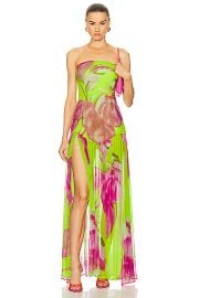 retrofete Marisol Dress in Lime Anthurium FWRD at FWRD