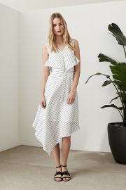 rhoni HANDKERCHIEF HEM SKIRT  OFF WHITE at Reiss