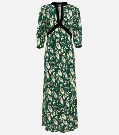 rixo Petra printed crêpe midi dress at Mytheresa