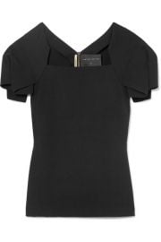 roland mouret DARFIELD CREPE TOP at Net A Porter