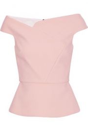 roland mouret ELMSWELL CREPE TOP at The Outnet