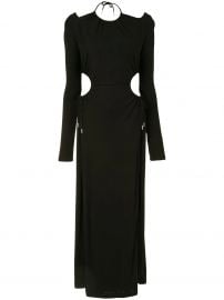 ruched cut-out dress at Farfetch