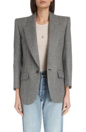 saint laurent Glen Plaid Wool Jacket at Nordstrom