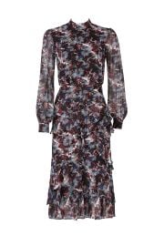 saloni Abstracted Floral Dress at Rent The Runway