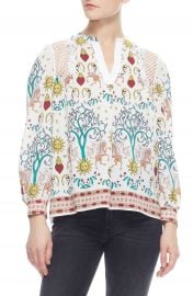 sandro Azucar Print Blouse   Nordstrom at Nordstrom