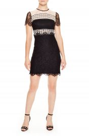 sandro Black  amp  White Lace Dress at Nordstrom