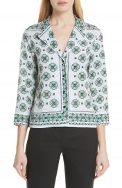 sandro Bleu Ciel Print Shirt at Nordstrom