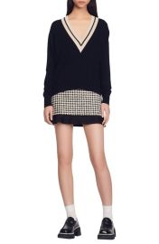 sandro Bridget Wool Cashmere Blend Sweater at Nordstrom