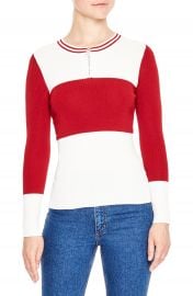 sandro Colorblock Half Zip Sweater   Nordstrom at Nordstrom