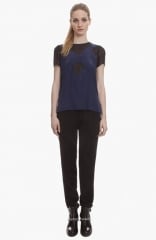 sandro Epithete Silk Top at Nordstrom