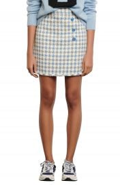 sandro Houndstooth Tweed Skirt   Nordstrom at Nordstrom