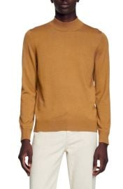 sandro Industrial Mock Neck Wool Sweater at Nordstrom