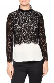 sandro Malia Lace Top at Nordstrom