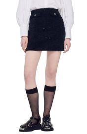 sandro Malmaison Tweed Miniskirt at Nordstrom