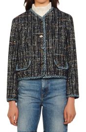 sandro Mareva Tweed Crop Jacket at Nordstrom