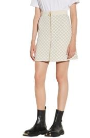 sandro Metallic Quilted Skirt at Nordstrom