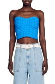 sandro Varenne Knit Tube Top at Nordstrom