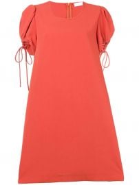 see by chloe puff-sleeve dress at Farfetch