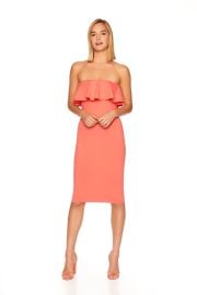 strapless ruffle dress ndash at Susana Monaco‎