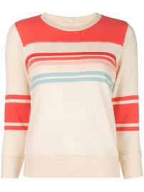 striped slim-fit sweatshirt at Farfetch