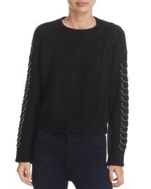 sunset spring Hardware Detail Cable-Knit Sweater at Bloomingdales