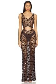 superdown Elena Maxi Dress in Brown at Superdown