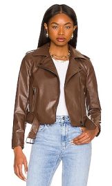 superdown Kailey Moto Jacket in Brown at Revolve