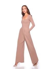 sweetheart long sleeve jumpsuit at Susana Monaco