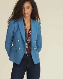 sz 4 NWT VERONICA BEARD Dickey Jacket GAIL Blue Womens Cropped Blazer eBay at eBay