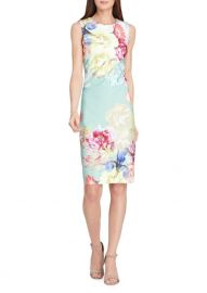 tahari Floral Scuba Sheath Dress at Lord & Taylor