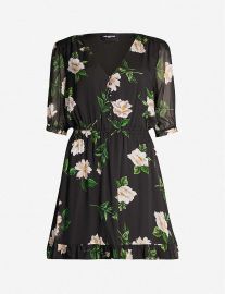 the kooples Floral-print silk-chiffon dress at Selfridges