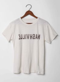 the quotnashvillequot tee in vintage white imogene willie at imogene + willie