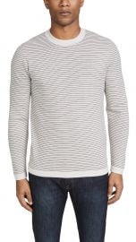 theory Long Sleeve Merino Wool Stripe Sweater at East Dane