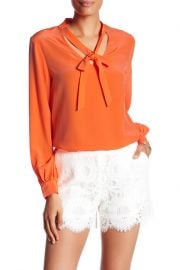 tie neck blouse by Trina Turk at Nordstrom Rack