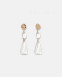 transparent stone earrings at Zara