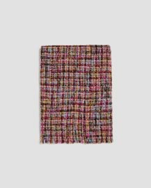 tweed-effect scarf at Zara