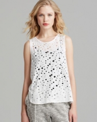 twenty tees Tank - Rippled Perforated Muscle at Bloomingdales