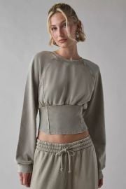 Out From Under Day-To-Day Fleece Cropped Pullover at Urban Outfitters